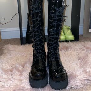 UNIF Trinity Patent Leather Boot 👢